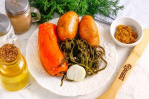Вкусный салат из морской капусты Вкусный салат из морской капусты