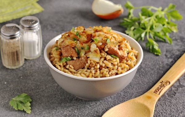 Каша с машем, рисом и мясом Каша с машем, рисом и мясом