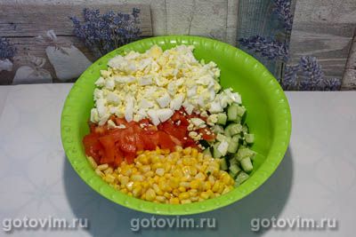 Салат с тунцом и овощами Салат с тунцом и овощами