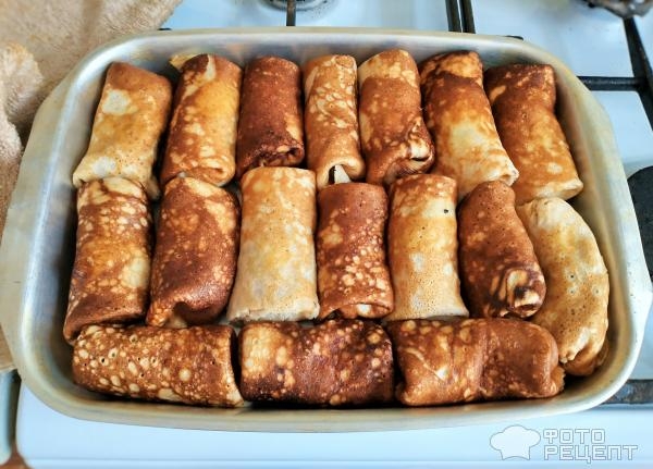 Рецепт: Блинчики с картофелем и грибами - Для любителей фаршированных блинчиков Рецепт: Блинчики с картофелем и грибами - Для любителей фаршированных блинчиков