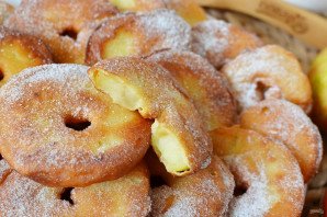 Яблочные пончики Яблочные пончики