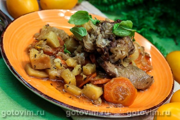 Говядина с картошкой в духовке