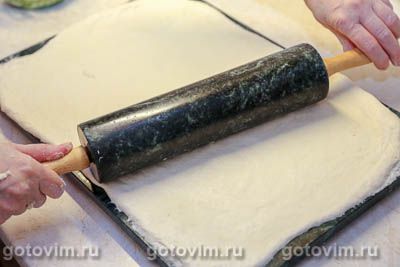 Плетеный хлеб с чесноком и укропом (без яиц и молока)