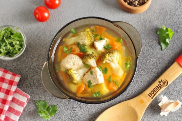 Вкусный суп из индейки Вкусный суп из индейки