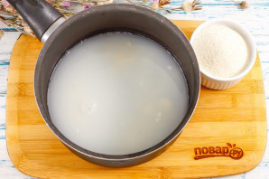 Манная каша на сгущенном молоке Манная каша на сгущенном молоке