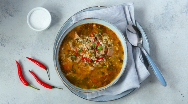 Cуп Харчо классический с рисом, пошаговый рецепт с фото