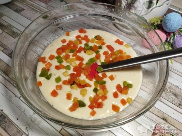 Рецепт: Кулич на кефире - с цукатами, без дрожжей, готовимся к Пасхе, просто и быстро Рецепт: Кулич на кефире - с цукатами, без дрожжей, готовимся к Пасхе, просто и быстро