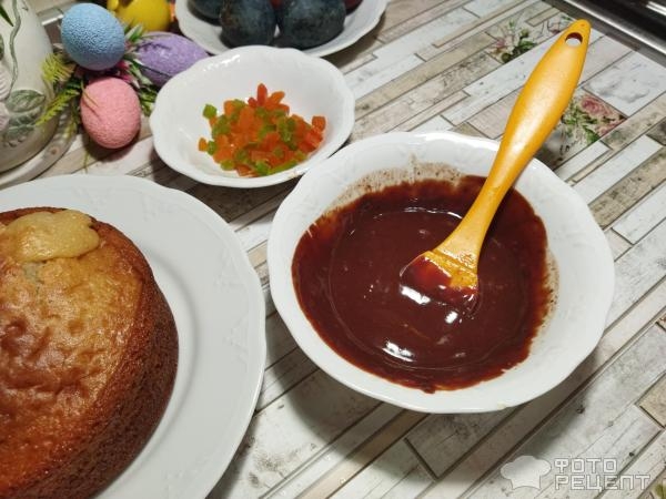 Рецепт: Кулич на кефире - с цукатами, без дрожжей, готовимся к Пасхе, просто и быстро Рецепт: Кулич на кефире - с цукатами, без дрожжей, готовимся к Пасхе, просто и быстро