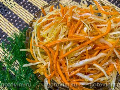 Салат из капусты и моркови по-корейски Салат из капусты и моркови по-корейски