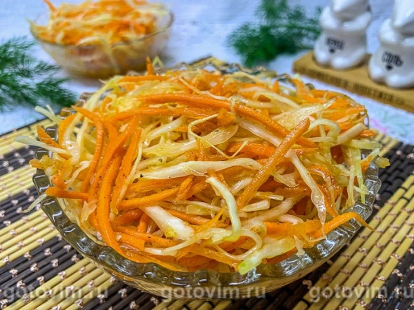 Салат из капусты и моркови по-корейски Салат из капусты и моркови по-корейски