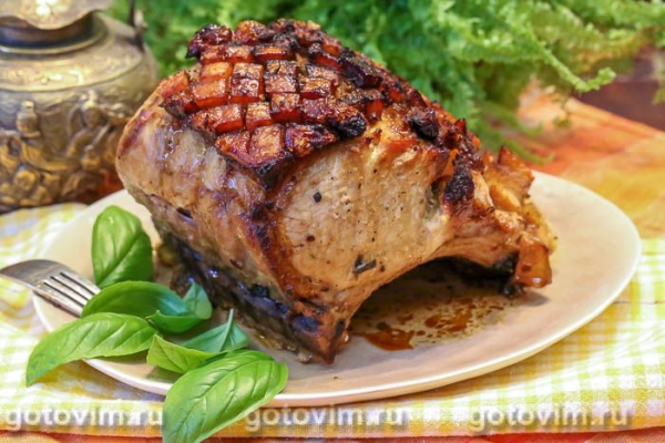 Запеченная свинина по-пуэрторикански (pernil style roast pork)