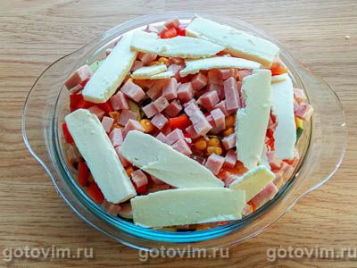 Цукини (или кабачки), запечённые с ветчиной и грибами Цукини (или кабачки), запечённые с ветчиной и грибами