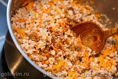 Рис с фаршем в кастрюле Рис с фаршем в кастрюле