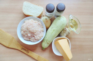 Котлеты из фарша с кабачком и сыром Котлеты из фарша с кабачком и сыром