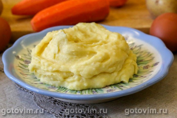 Картофельное пюре с яйцом (без масла) Картофельное пюре с яйцом (без масла)