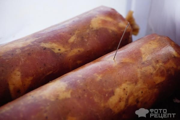Рецепт: Дрогобыческая колбаса - вареная Рецепт: Дрогобыческая колбаса - вареная
