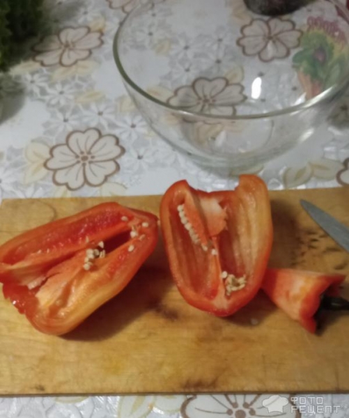Рецепт: Салат из перца сладкого и брынзы - с добавлением зелени Рецепт: Салат из перца сладкого и брынзы - с добавлением зелени