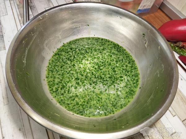 Рецепт: Зеленый кекс - со щавелем и манной крупой Рецепт: Зеленый кекс - со щавелем и манной крупой