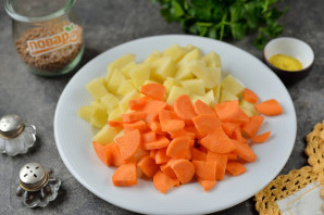 Суп с горохом и гречкой Суп с горохом и гречкой