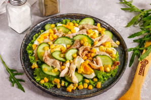 ПП салат с курицей и кукурузой ПП салат с курицей и кукурузой