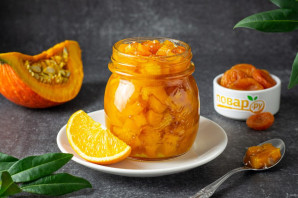 Варенье из тыквы с апельсином и курагой Варенье из тыквы с апельсином и курагой