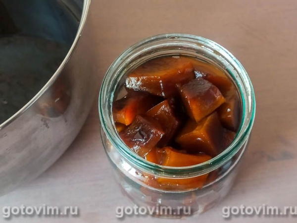 Тыква с корицей, маринованная по-немецки
