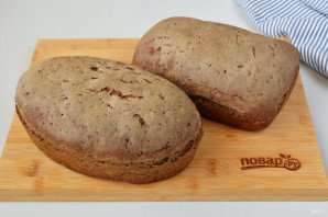 Домашний черный хлеб Домашний черный хлеб