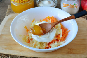 Салат из тыквы с яблоком и морковью