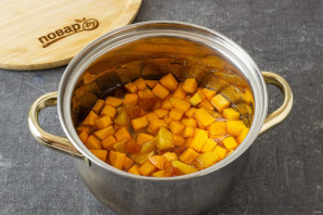 Варенье из тыквы с апельсином и курагой Варенье из тыквы с апельсином и курагой