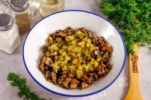 Икра из маринованных опят Икра из маринованных опят