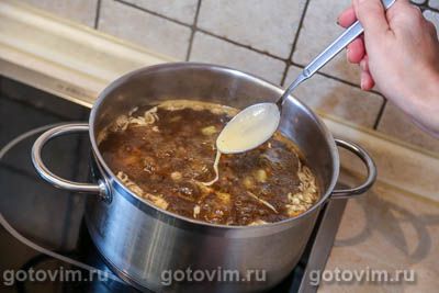 Суп из замороженных грибов с мучной подбойкой Суп из замороженных грибов с мучной подбойкой