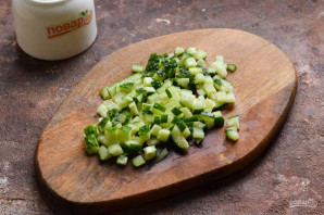 Салат из крабовых палочек без кукурузы Салат из крабовых палочек без кукурузы