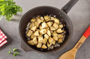 Салат с булгуром и баклажанами Салат с булгуром и баклажанами