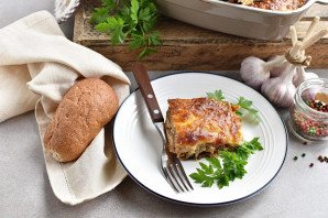 Мусака с баклажанами и рисом Мусака с баклажанами и рисом