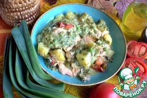 Лосось с овощами Лосось с овощами