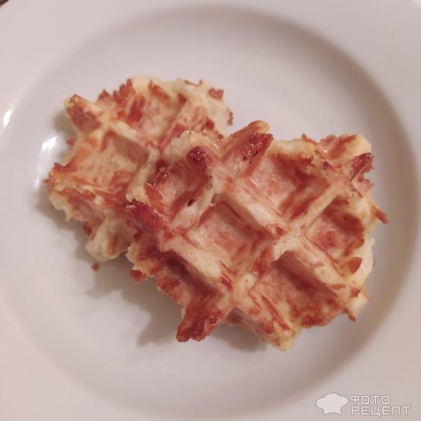 Рецепт: Сырное печенье - В вафельнице, с творогом Рецепт: Сырное печенье - В вафельнице, с творогом