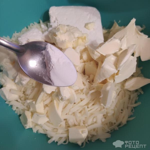 Рецепт: Сырное печенье - В вафельнице, с творогом Рецепт: Сырное печенье - В вафельнице, с творогом