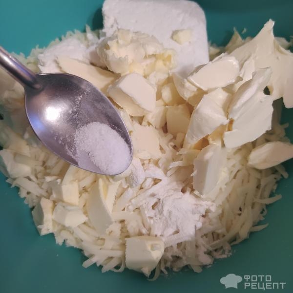 Рецепт: Сырное печенье - В вафельнице, с творогом Рецепт: Сырное печенье - В вафельнице, с творогом