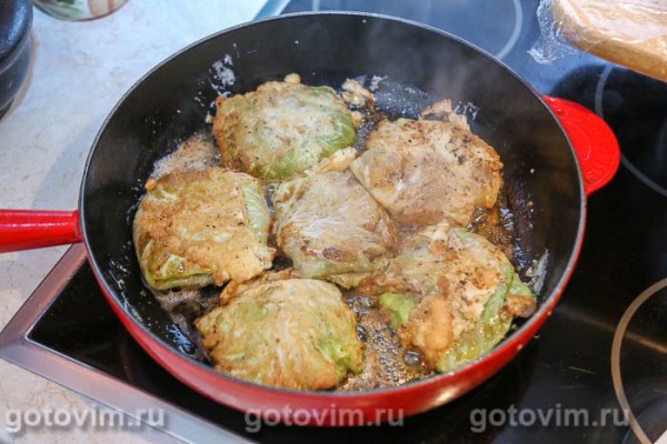 Конвертики из капусты с фаршем Конвертики из капусты с фаршем