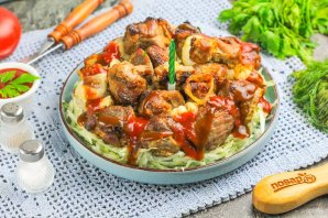 Мужской торт из шашлыка Мужской торт из шашлыка